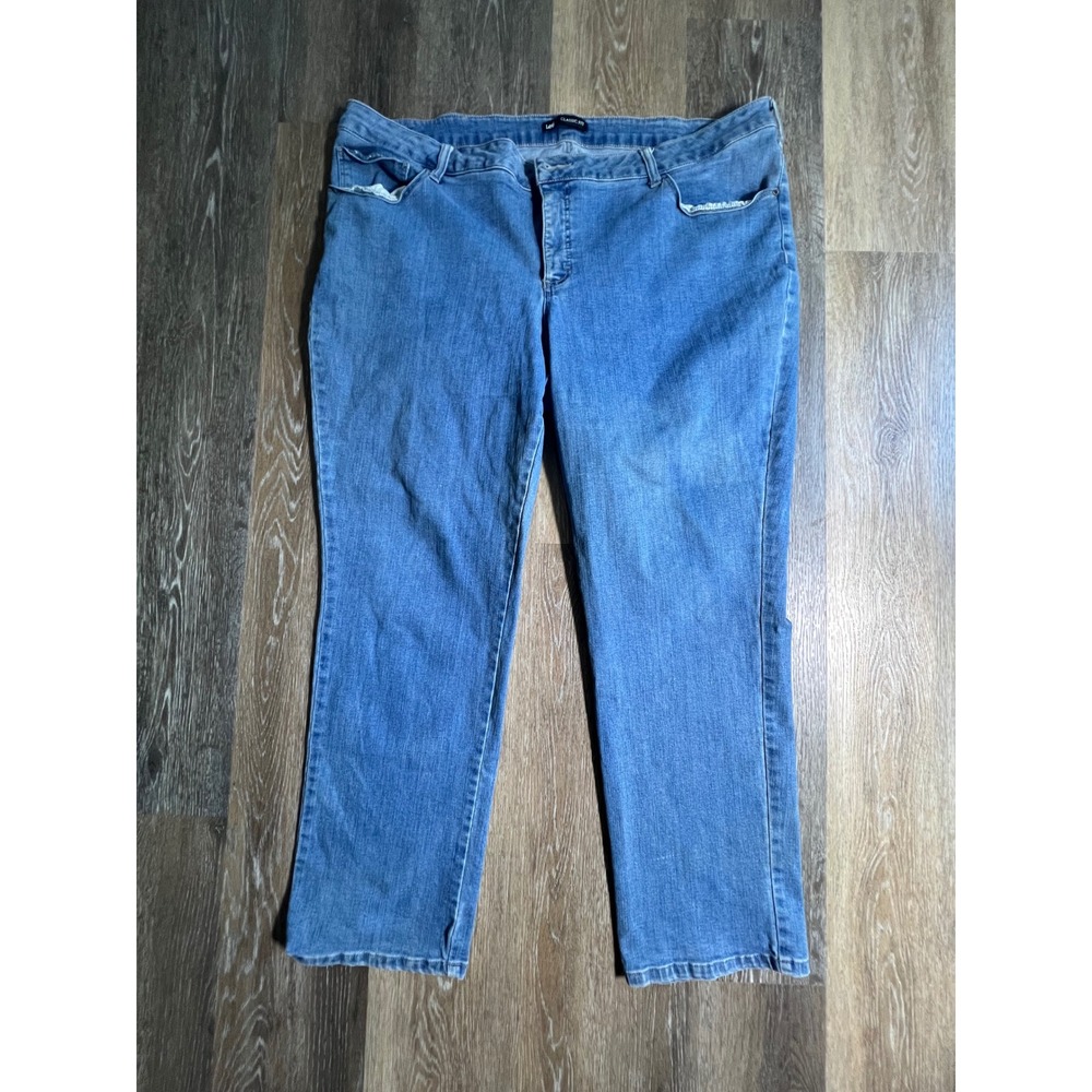 Lee Classic Fit Jeans Womens 24W Medium Blue Straight Leg Denim Pants
